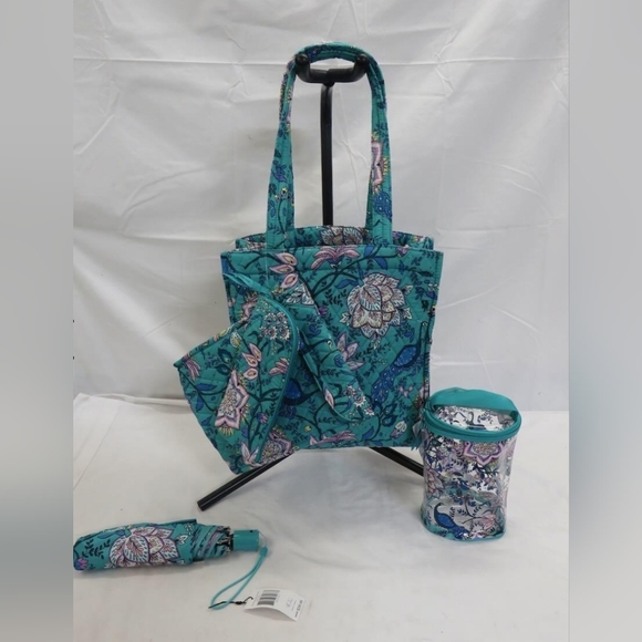 Vera Bradley Handbags - NEW Vera Bradley Peacock Garden (NWT) Tote Bag Bundle of 5 final price